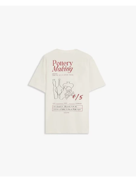 Scalpers Tricou murdar alb