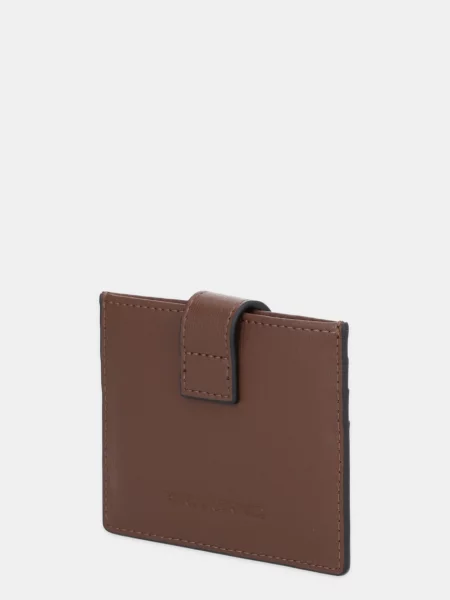 Karl Lagerfeld Usnjen etui za kartice K/AUTOGRAPH rjava
