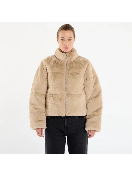 Μπουφάν Urban Classics Ladies Short Faux Fur Puffer Jacket Wetsand M