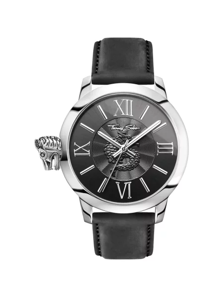 Zegarek Thomas Sabo skórzany czarny