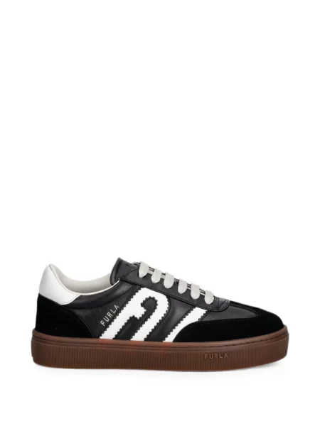 Sneakerși Furla cu autograf negru