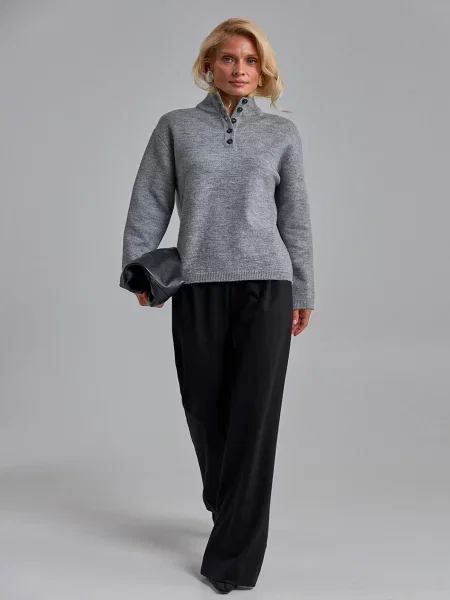 Джемпер TrikoBakh вовна/поліестер сірий