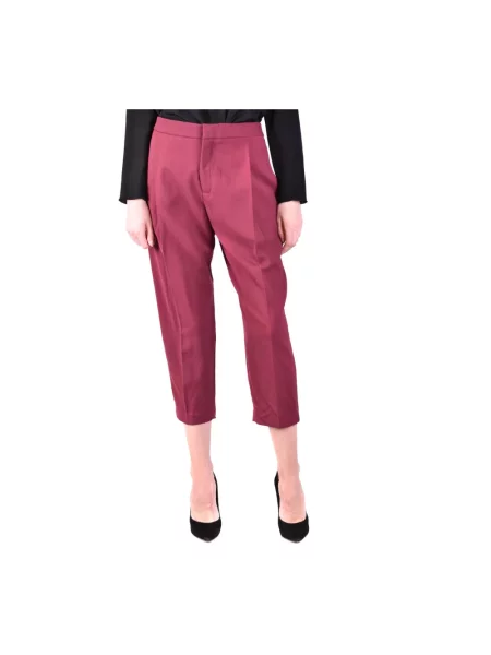 Spodnie Elisabetta Franchi wełniane o krotszym kroju czarne