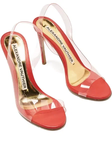 Sandały Alexandre Vauthier z otwartą piętą białe