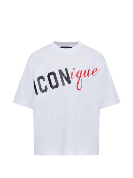 Tricou Dsquared2 cu autograf alb