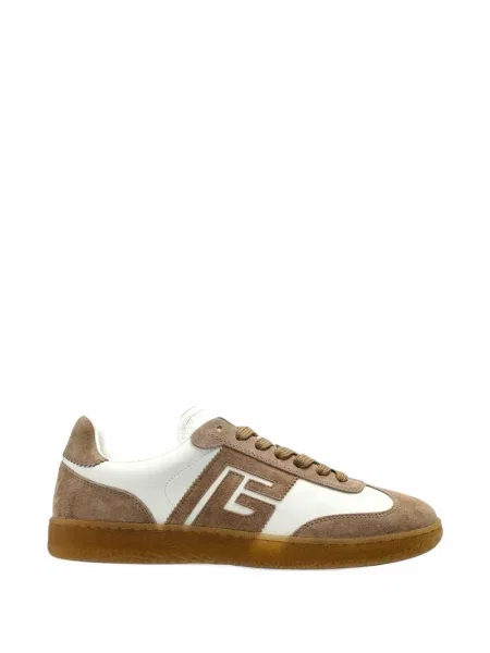 Sneakerși Balmain din piele alb