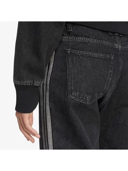 Дънки adidas Firebird Mid Rise Straight Denim Pant True Black Denim черно