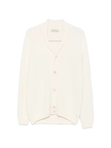 Gulerat cardigan Sergio Moretti Firenze tricotate alb