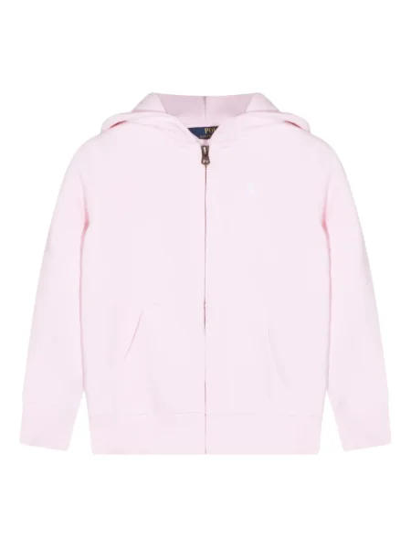 Bluza z kapturem dziecięca Polo Ralph Lauren różowa
