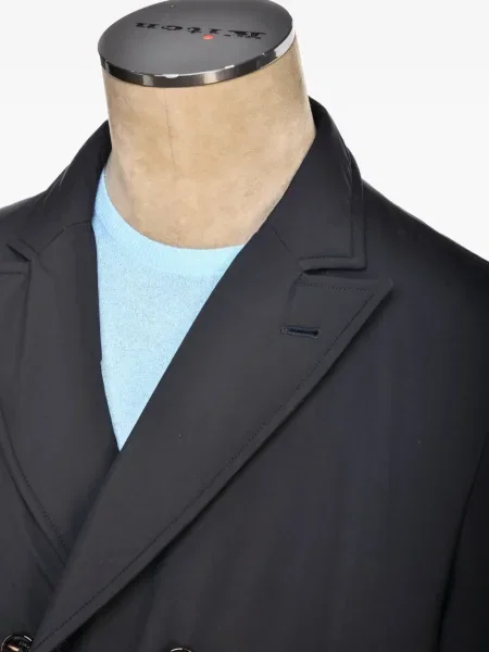 Dvouřadý kabát Kiton modrý