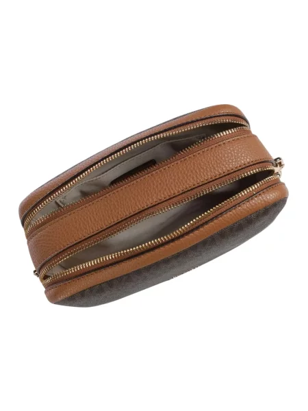 Torebka crossbody Michael Michael Kors z logo brązowa