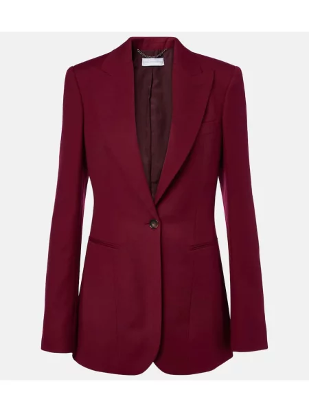 Sacou Stella Mccartney de lână bordo