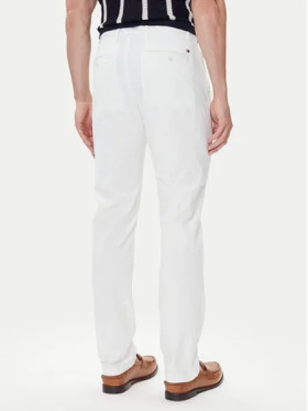 Tommy Hilfiger Chino hlače Denton Essential Straight Fit bela