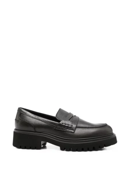 Pantofi loafer Guglielmo Rotta din piele chunky negru