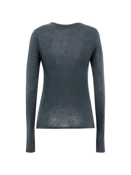 Lung tricou Tela gri