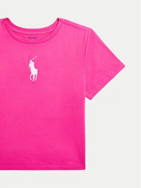 Polo Ralph Lauren Marškinėliai Boxy Fit rožinė