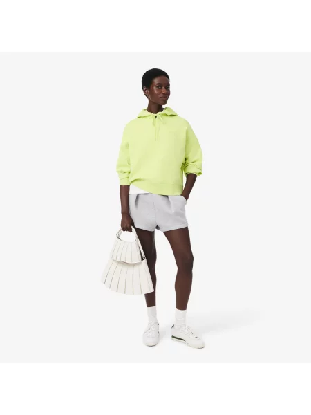 Lacoste Regulowana Bluza Oversize Z Kapturem zielona
