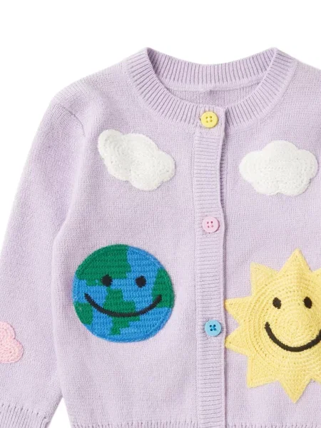 Kardigan dziecięcy Stella Mccartney fioletowy