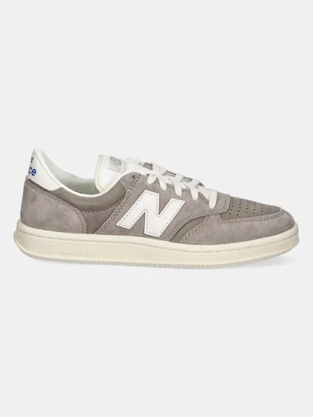 Kožené tenisky New Balance 500 s kamínky šedé