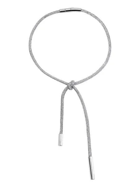 Colier Area de cristal argintiu