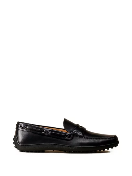 Loafersy Car Shoe skórzane czarne