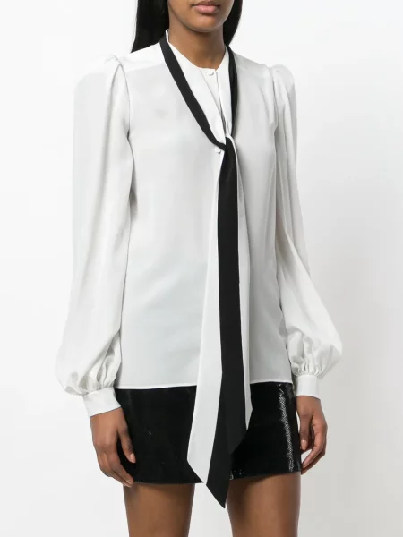 Gulerat bluză Givenchy alb