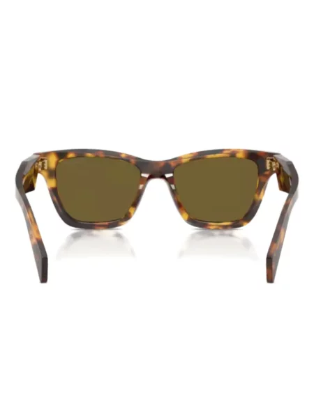 Ochelari de soare pătrați Prada Eyewear cu autograf maro