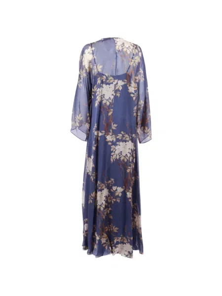 Rochie florală Max Mara cu model floral cu imagine albastru