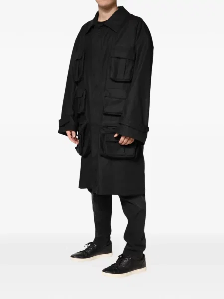 Gulerat palton Dolce & Gabbana negru
