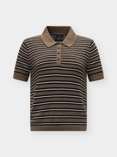 GAP Pulover maro / negru / murdar alb