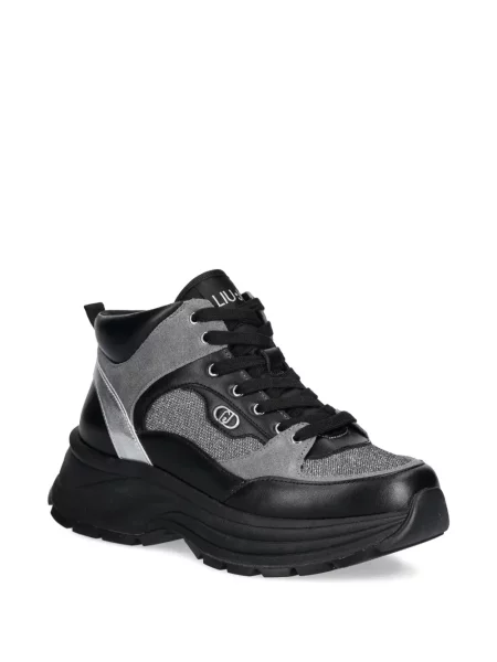 Sneakerși Liu Jo cu platformă negru