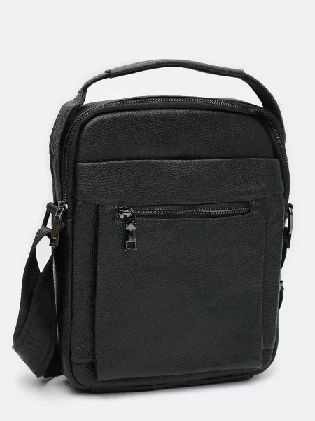 Borsa Leather Мессенджер Шкіра чорний