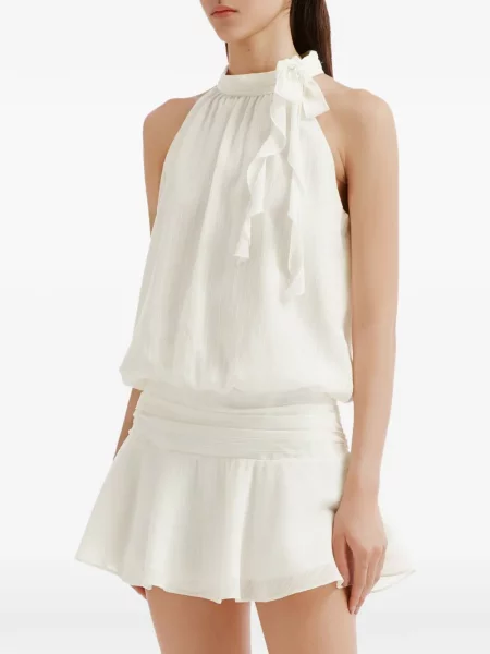 Rochie mini B+ab cu volane