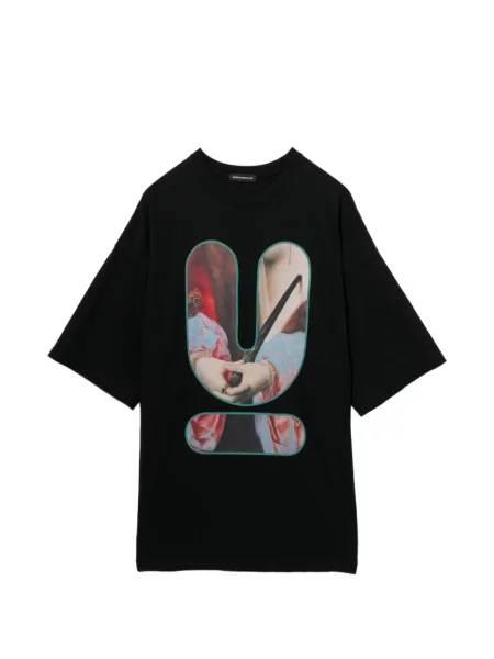 Tricou Undercover cu imagine cu decolteu rotund negru