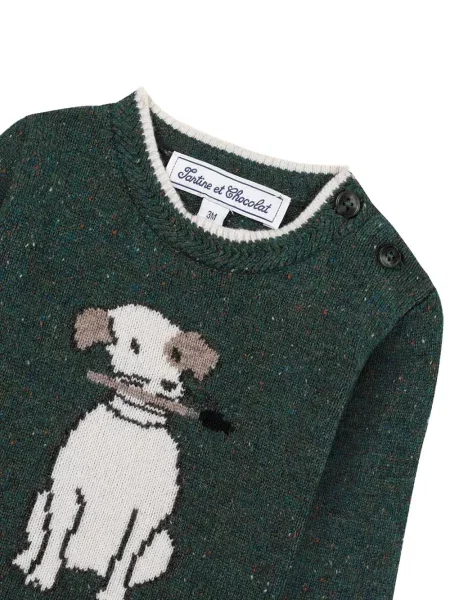 Dětské svetr Tartine Et Chocolat zelený