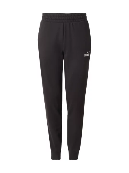 PUMA Pantaloni sport Ess No. 1 negru alb