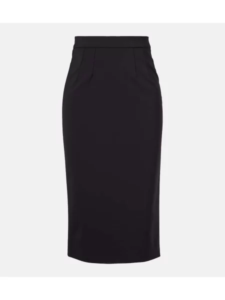 Fustă tip creion Dolce&gabbana cu talie înaltă negru