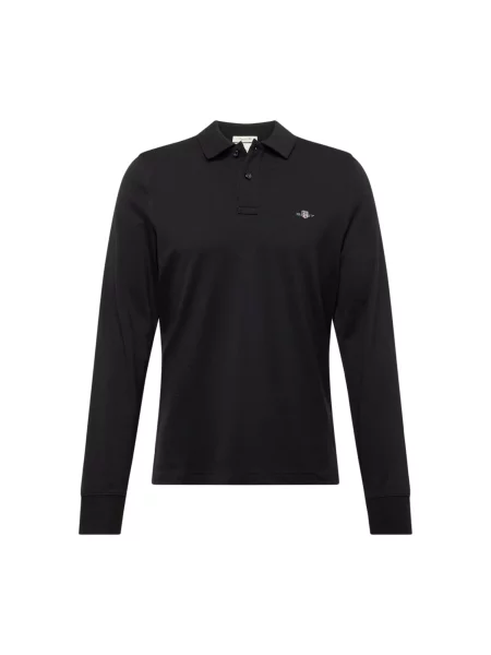 GANT Tricou gri / roșu negru