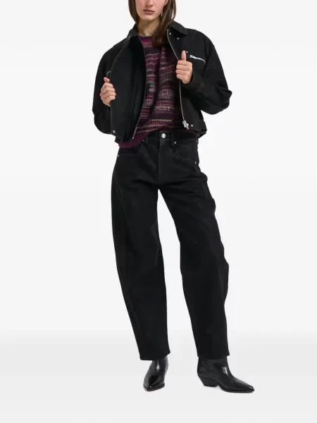 Geanta de piele Marant Etoile negru