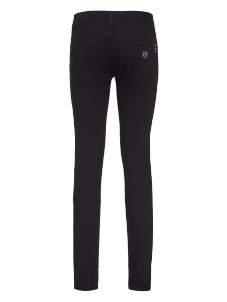 Liesas skinny fit džinsai Philipp Plein juoda