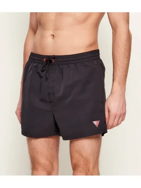 Guess Pantaloni scurți pentru înot negru