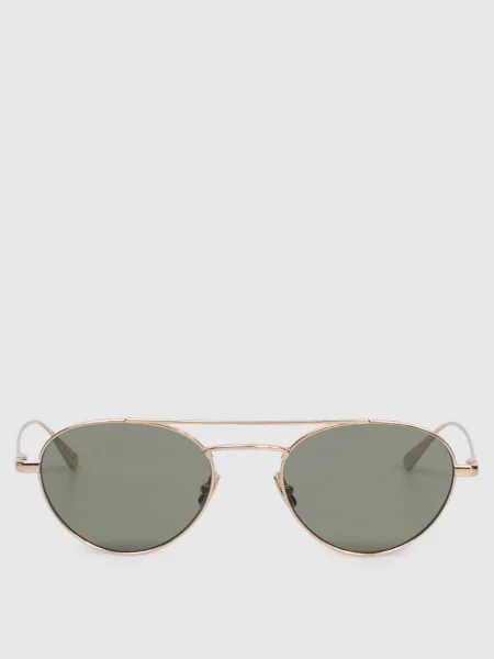 Золотисті сонцезахисні окуляри 97 Saint Laurent