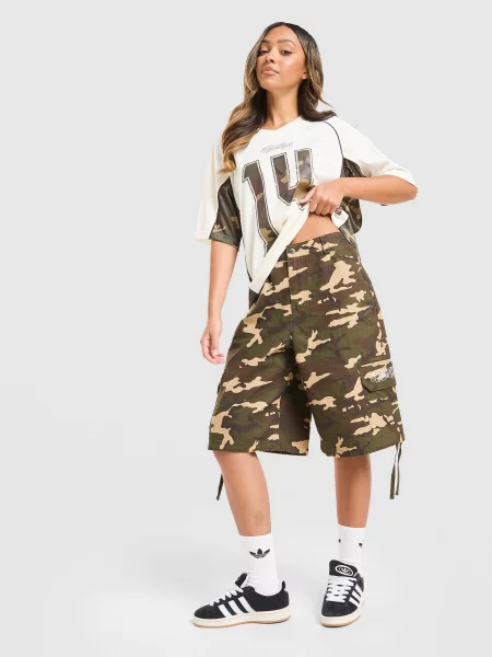 Hoodrich Szorty Cargo Oversize Woven Jorts Field