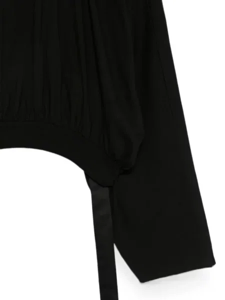 Подрязан суичър с качулка Rick Owens Drkshdw с качулка черно