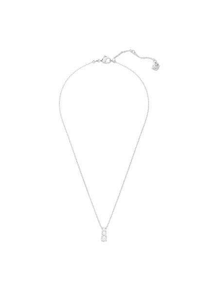 Swarovski Akcesoria Kobieta ONE SIZE Naszyjnik z zawieszką z trzema kamieniami szary