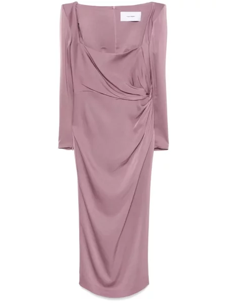 Rochie midi Alex Perry din satin violet