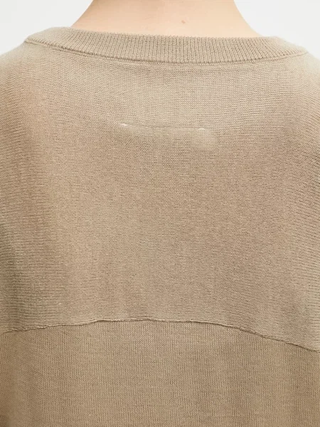 Легкий свитер Mm6 Maison Margiela бежевый