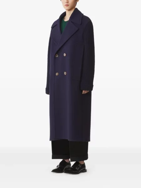 Palton Lanvin de lână albastru