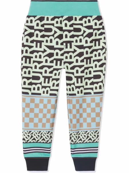 Spodnie dziecięce Burberry niebieskie
