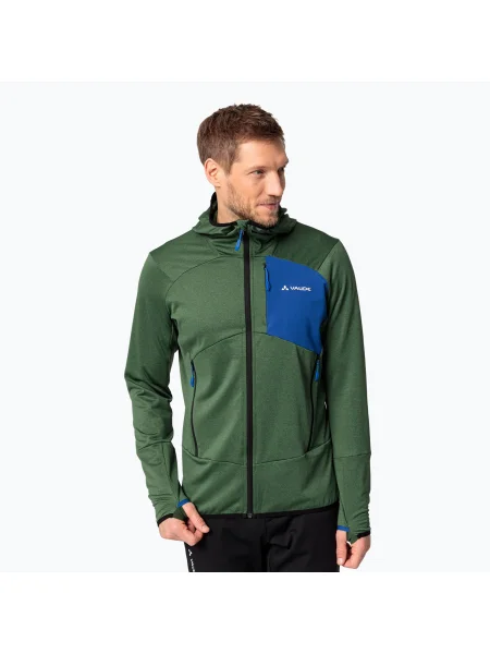 Мъжки суитшърт VAUDE Monviso Fleece II woodland зелено